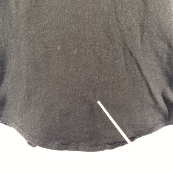 EILEEN FISHER Tank Top S Organic Cotton Slub Jersey Tunic Scoop Neck Shell Black - Picture 10 of 11